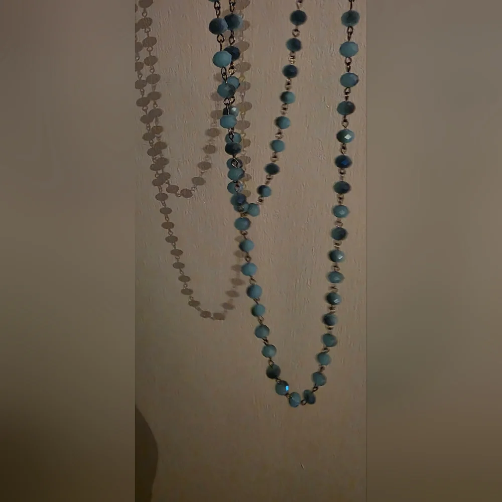 Boho Long Layering Strand, Gunmetal Statement Necklace